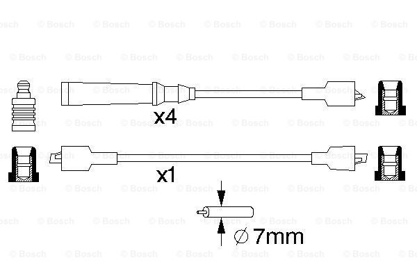 BOSCH 0 986 357 013 Kit cavi accensione