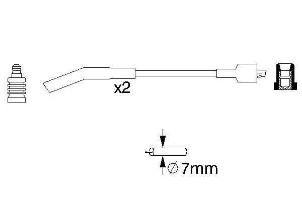 BOSCH 0 986 357 085 Zündleitungssatz