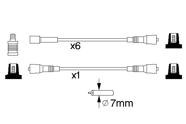 BOSCH 0 986 357 086 Zündleitungssatz