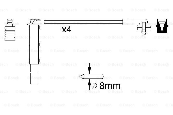 BOSCH 0 986 357 090 Kit cavi accensione