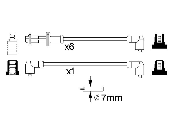 BOSCH 0 986 357 120 Zündleitungssatz