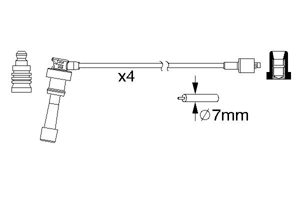 BOSCH 0 986 357 159 Zündleitungssatz