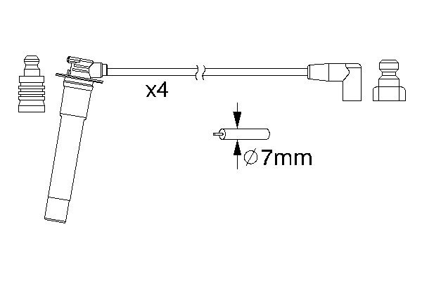 BOSCH 0 986 357 160 Zündleitungssatz