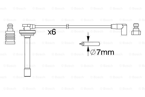 BOSCH 0 986 357 167 Kit cavi accensione