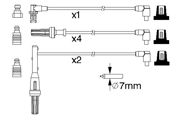 BOSCH 0 986 357 170 Zündleitungssatz