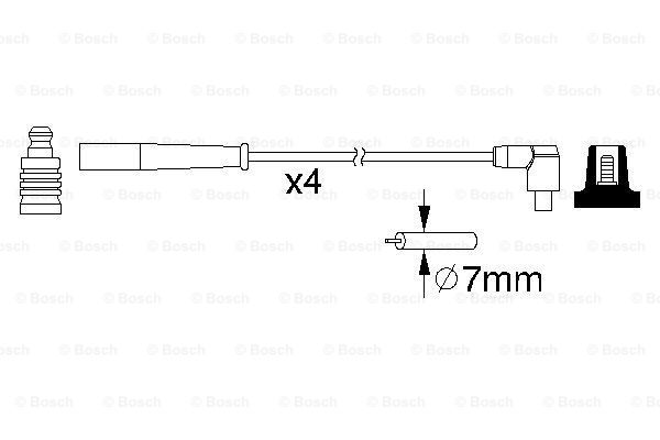 BOSCH 0 986 357 209 Kit cavi accensione