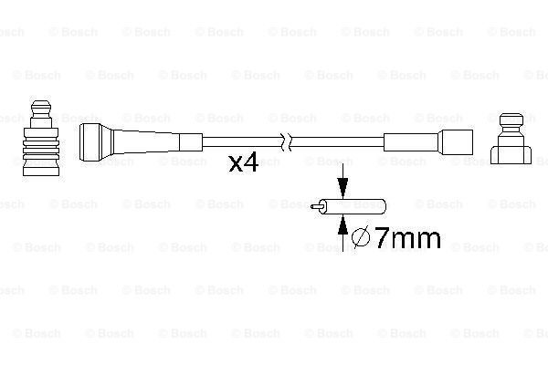 BOSCH 0 986 357 210 Kit cavi accensione-Kit cavi accensione-Ricambi Euro