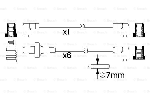 BOSCH 0 986 357 220 Kit cavi accensione-Kit cavi accensione-Ricambi Euro