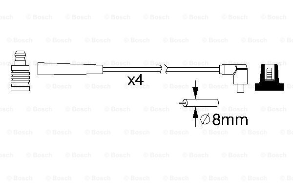 BOSCH 0 986 357 221 Kit cavi accensione-Kit cavi accensione-Ricambi Euro