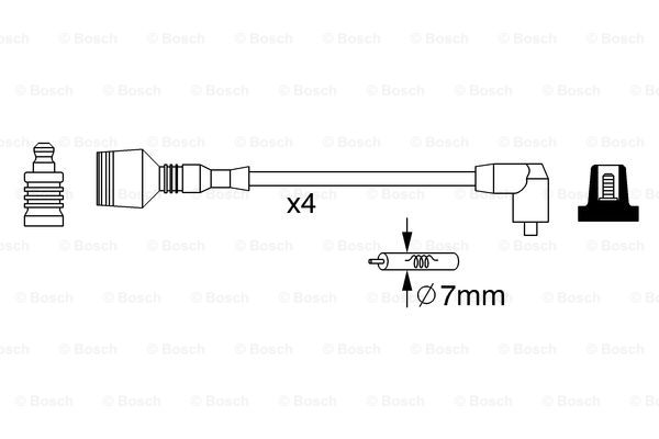 BOSCH 0 986 357 269 Kit cavi accensione