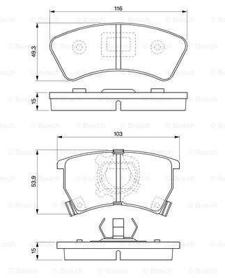 BOSCH 0 986 424 006 Brake...