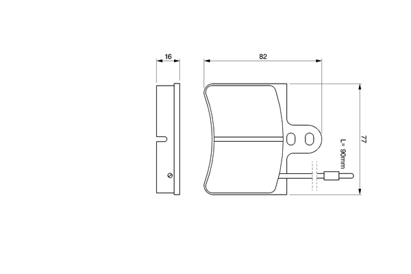 BOSCH 0 986 424 026 Bremsbelagsatz, Scheibenbremse