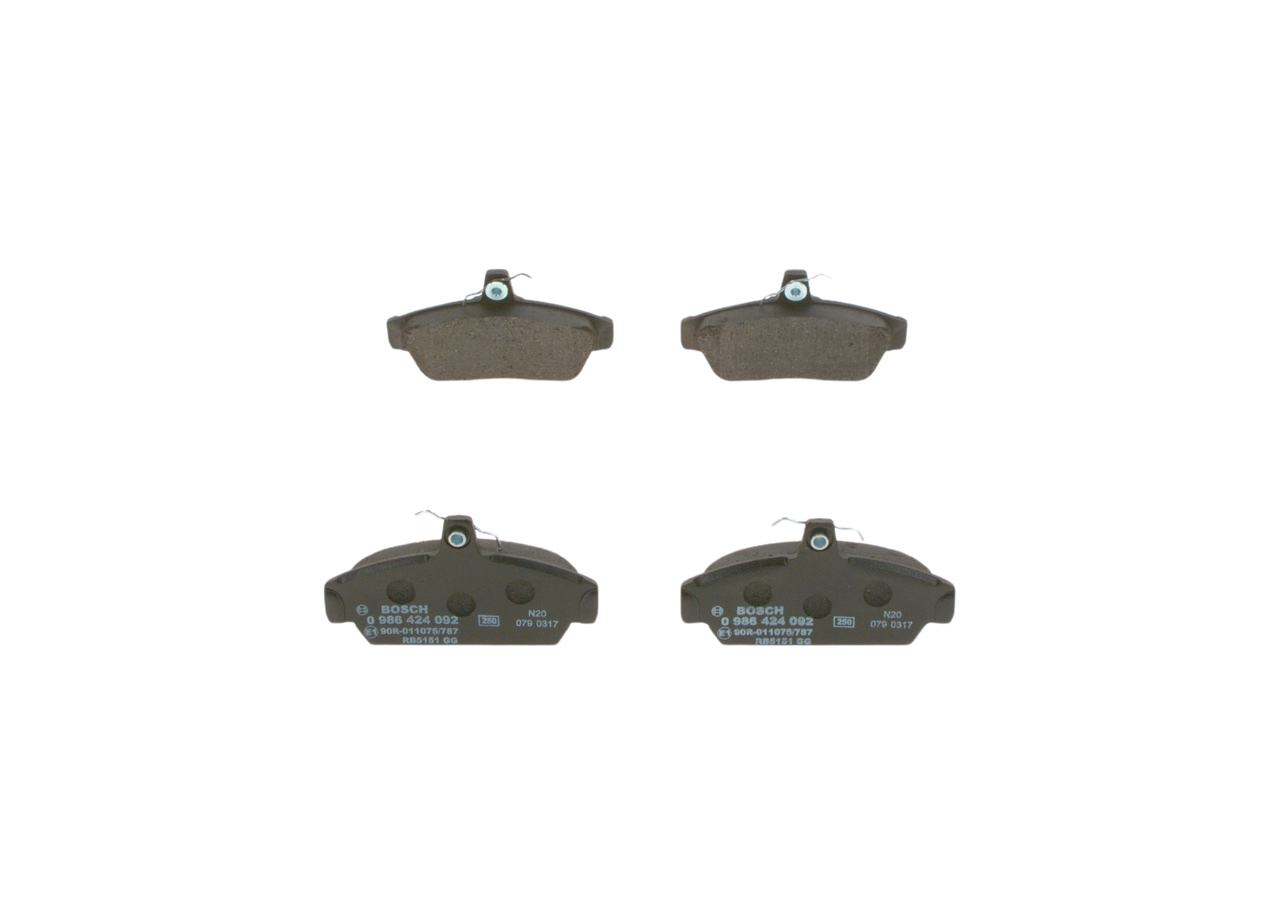 BOSCH 0 986 424 092 Bremsbelagsatz, Scheibenbremse