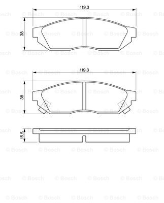 BOSCH 0 986 424 155 Brake...