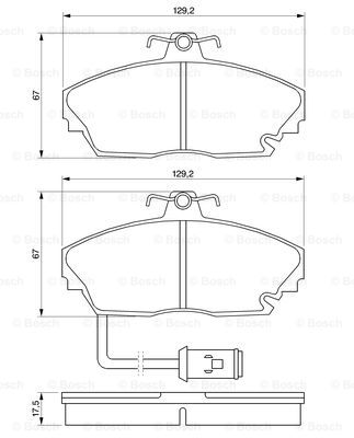 BOSCH 0 986 424 182 Brake...