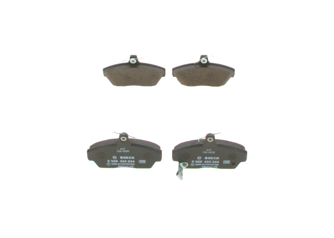 BOSCH 0 986 424 244 Bremsbelagsatz, Scheibenbremse