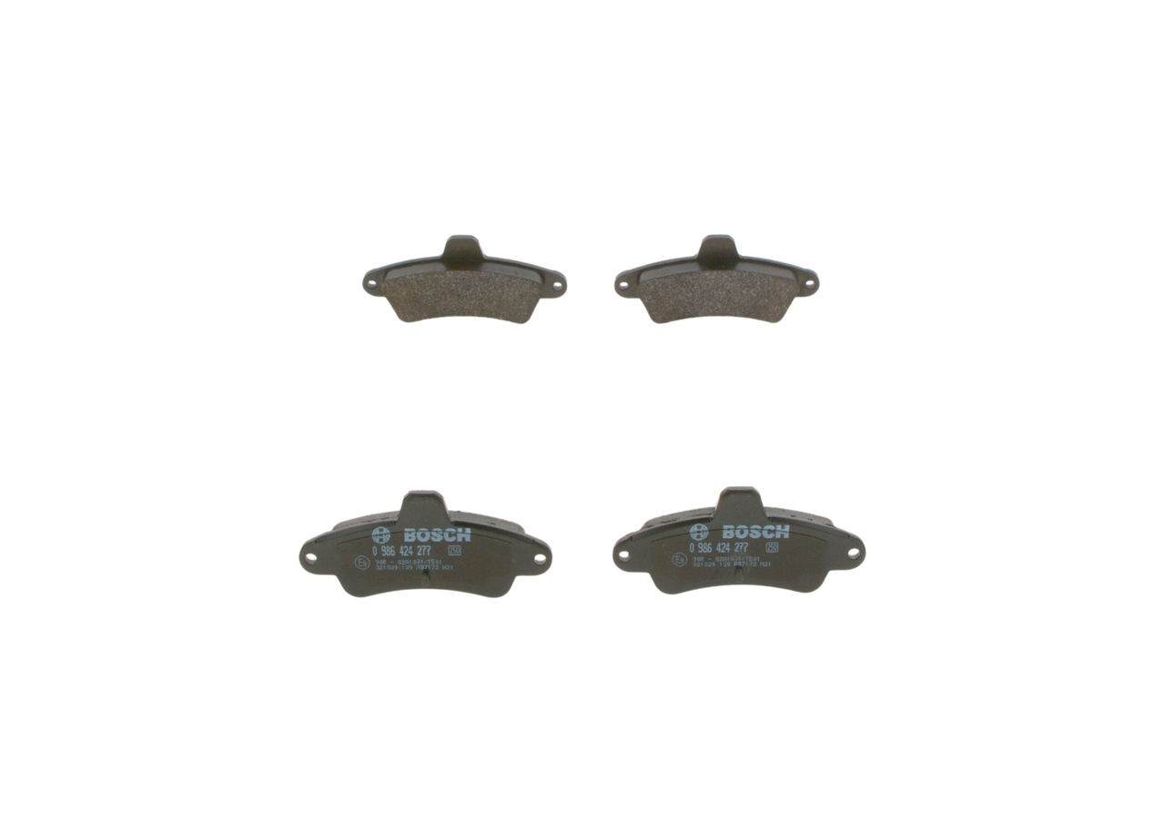 BOSCH 0 986 424 277 Bremsbelagsatz, Scheibenbremse