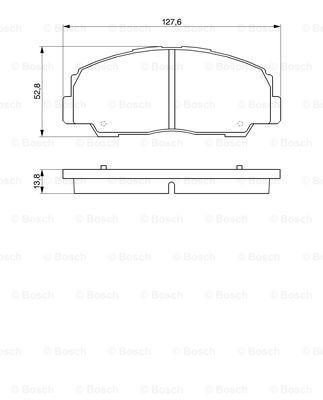 BOSCH 0 986 424 297 Kit pastiglie freno, Freno a disco