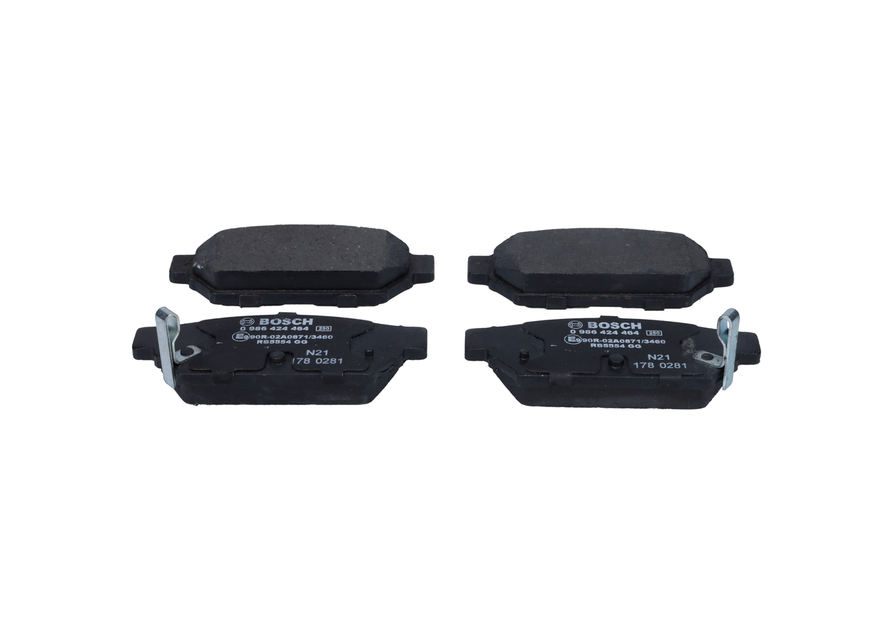 BOSCH 0 986 424 464 Bremsbelagsatz, Scheibenbremse