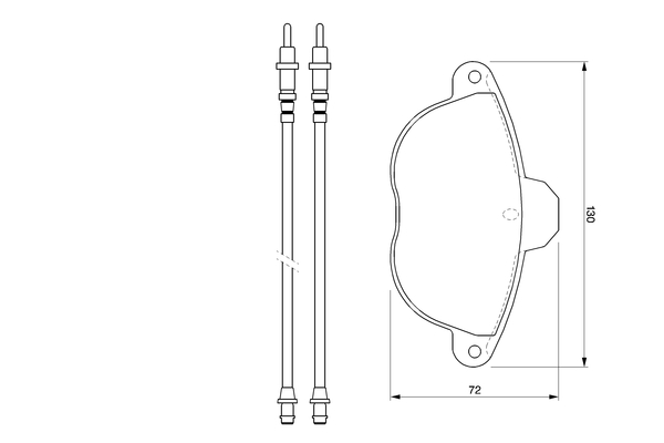 BOSCH 0 986 424 473 Bremsbelagsatz, Scheibenbremse
