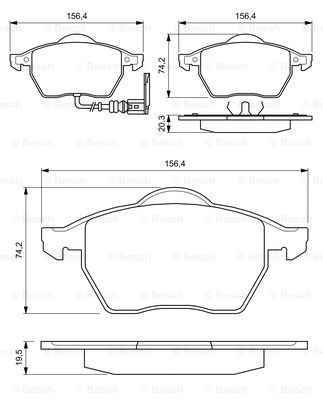 BOSCH 0 986 424 501 Brake...