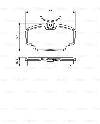 BOSCH 0 986 424 564 Kit pastiglie freno, Freno a disco-Kit pastiglie freno, Freno a disco-Ricambi Euro