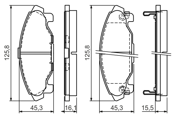 BOSCH 0 986 424 590 Brake...