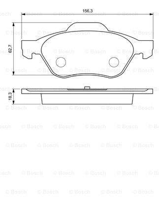 BOSCH 0 986 494 034 Kit pastiglie freno, Freno a disco