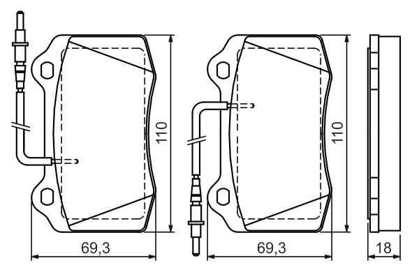 BOSCH 0 986 424 658 Kit pastiglie freno, Freno a disco-Kit pastiglie freno, Freno a disco-Ricambi Euro