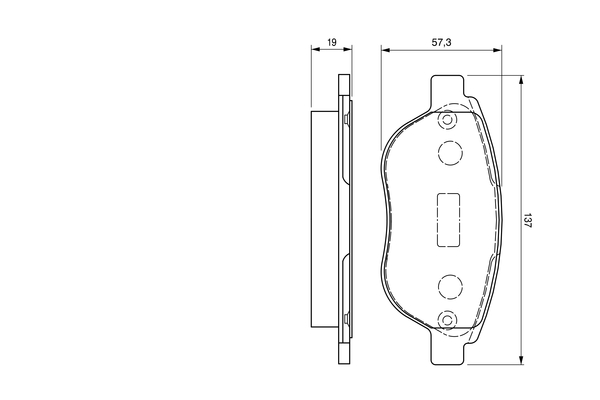 BOSCH 0 986 424 659 Bremsbelagsatz, Scheibenbremse