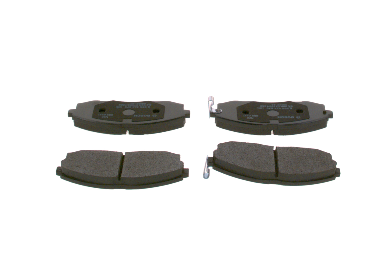 BOSCH 0 986 424 670 Bremsbelagsatz, Scheibenbremse