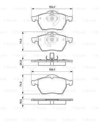 BOSCH 0 986 424 676 Brake...