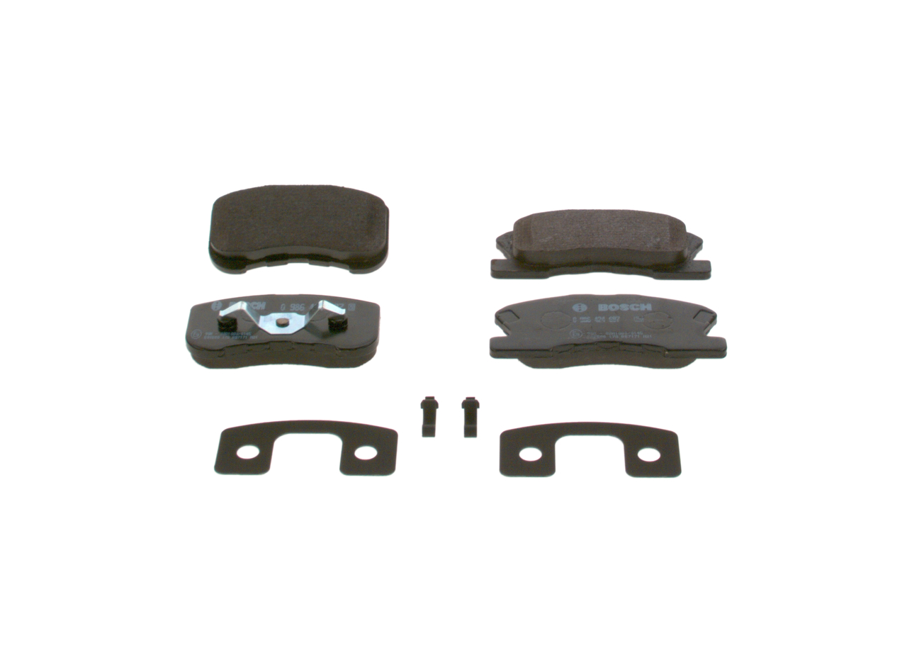 BOSCH 0 986 424 697 Bremsbelagsatz, Scheibenbremse