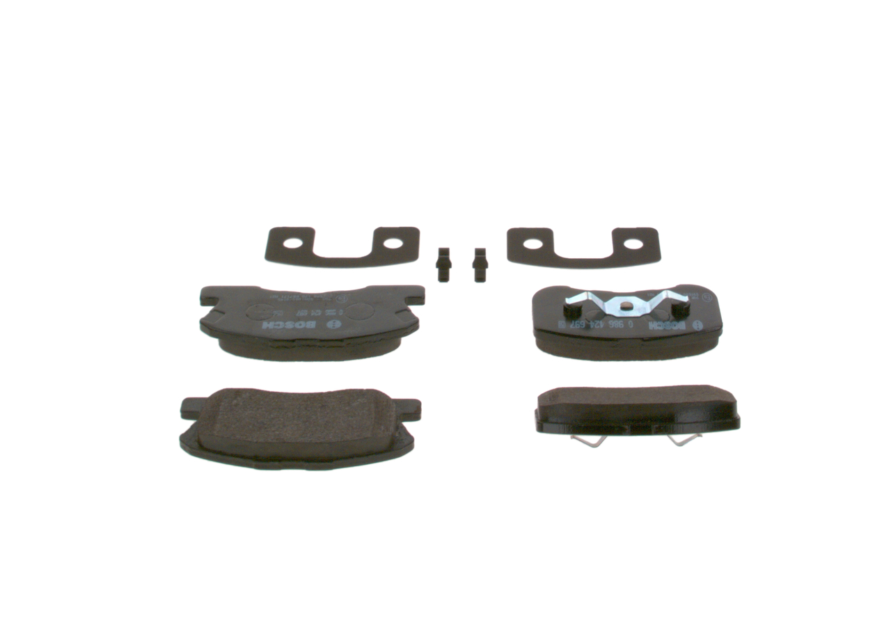 BOSCH 0 986 424 697 Bremsbelagsatz, Scheibenbremse