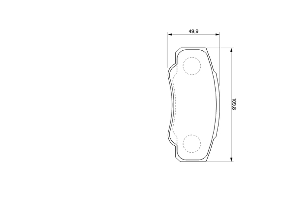 BOSCH 0 986 424 704 Bremsbelagsatz, Scheibenbremse