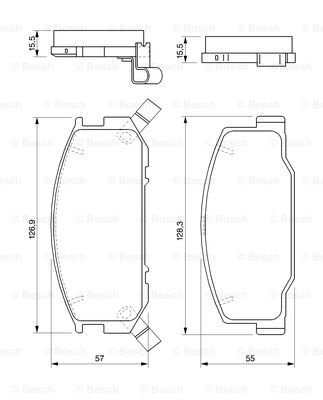 BOSCH 0 986 424 724 Brake...