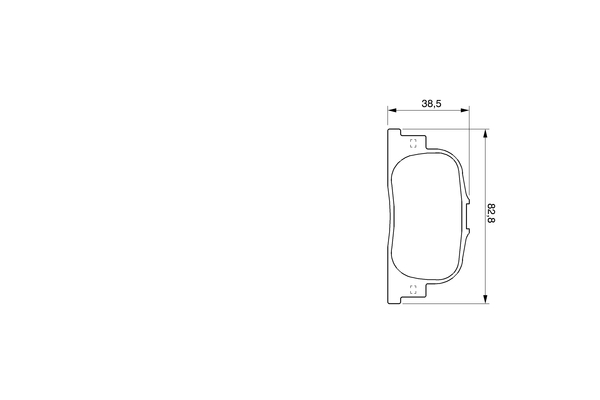 BOSCH 0 986 424 730 Bremsbelagsatz, Scheibenbremse