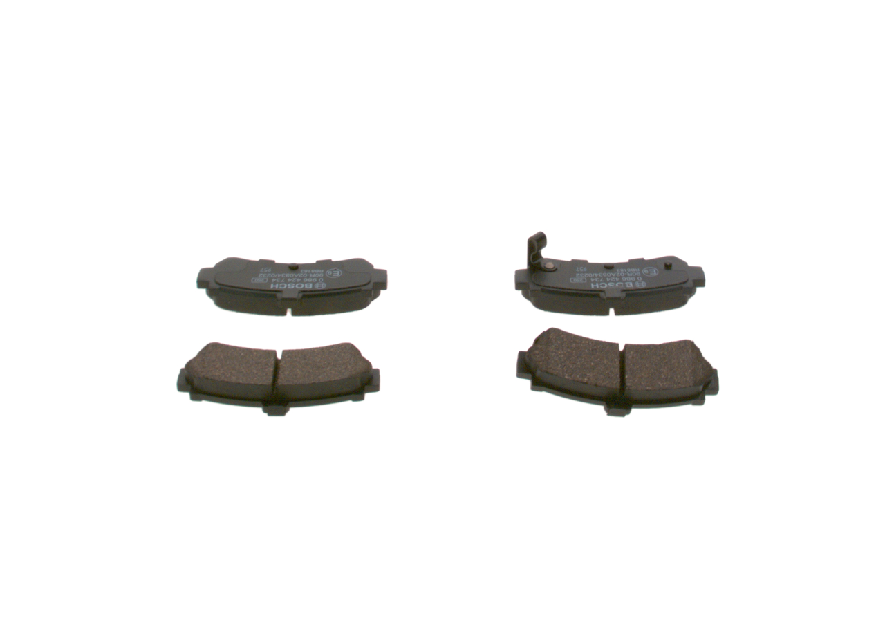 BOSCH 0 986 424 734 Bremsbelagsatz, Scheibenbremse