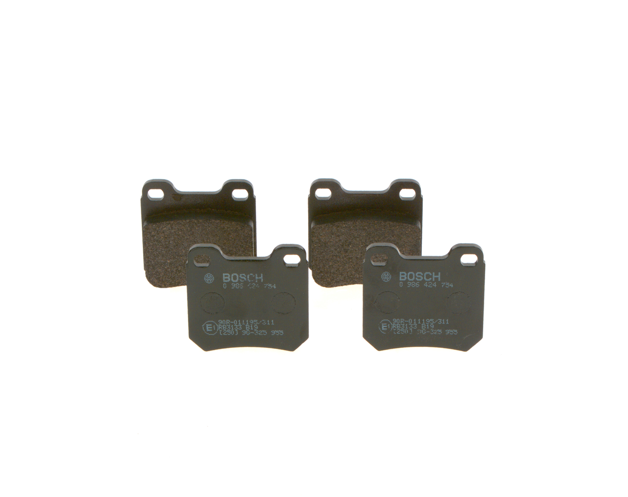 BOSCH 0 986 424 754 Bremsbelagsatz, Scheibenbremse