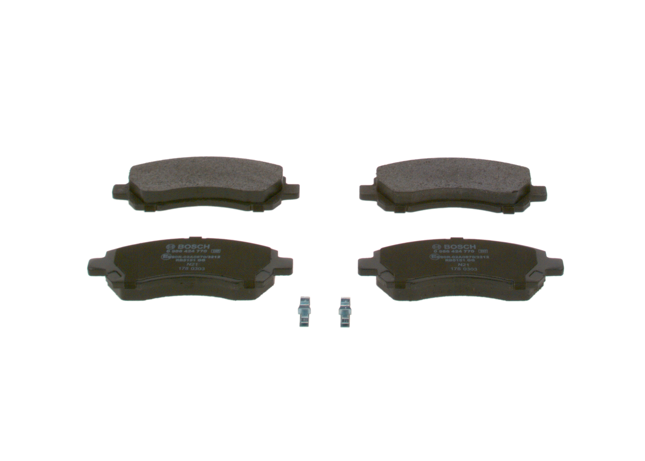 BOSCH 0 986 424 770 Bremsbelagsatz, Scheibenbremse