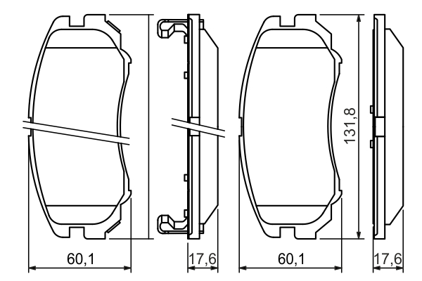 BOSCH 0 986 424 815 Kit pastiglie freno, Freno a disco