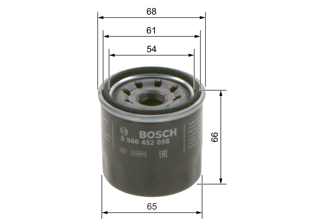 BOSCH 0 986 452 061 Oil Filter