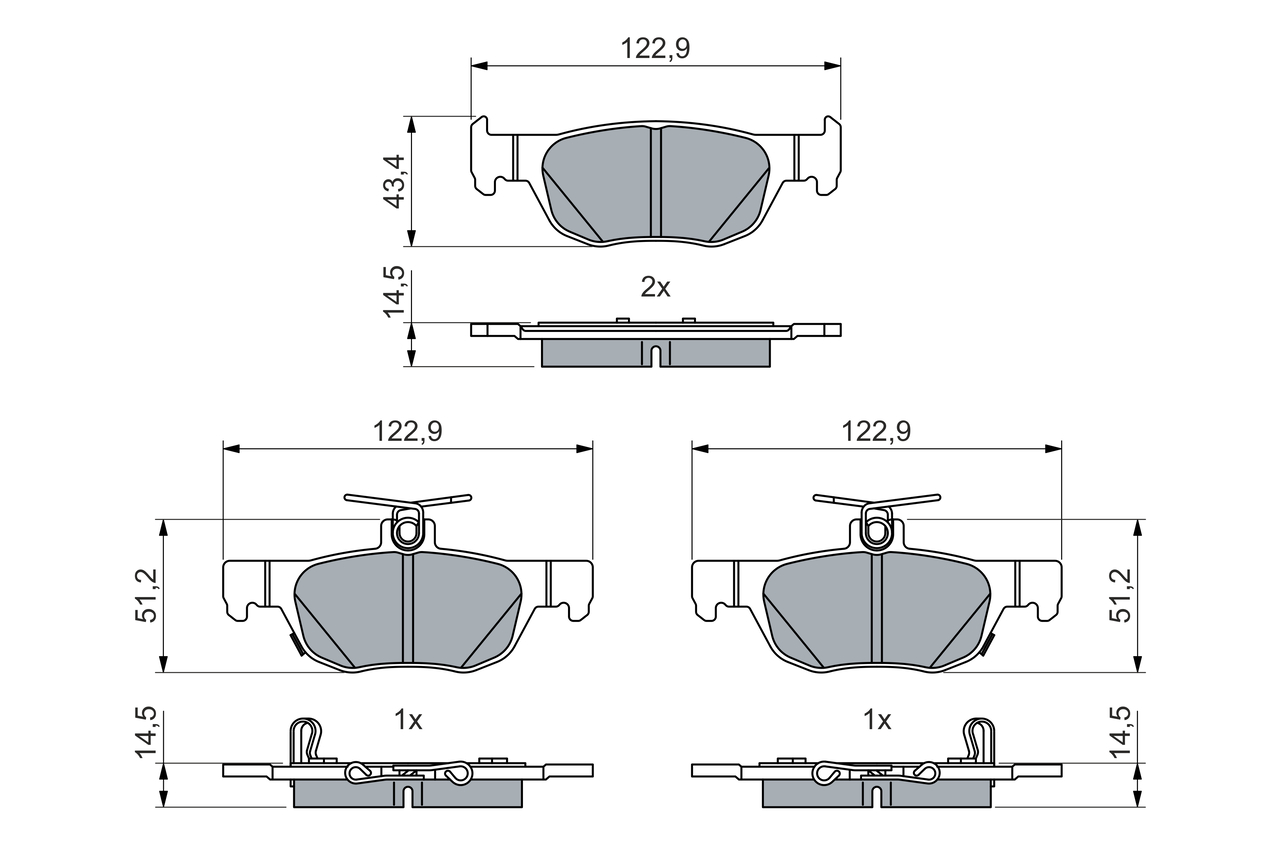 BOSCH 0 986 460 027 set...