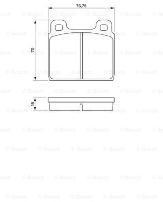 BOSCH 0 986 460 113 Kit pastiglie freno, Freno a disco-Kit pastiglie freno, Freno a disco-Ricambi Euro