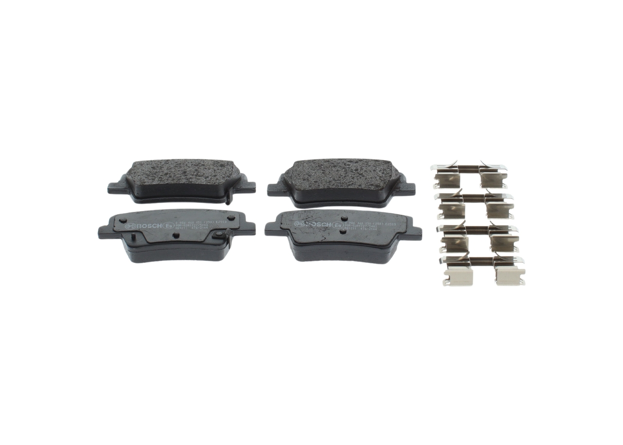 BOSCH 0 986 460 151 Bremsbelagsatz, Scheibenbremse