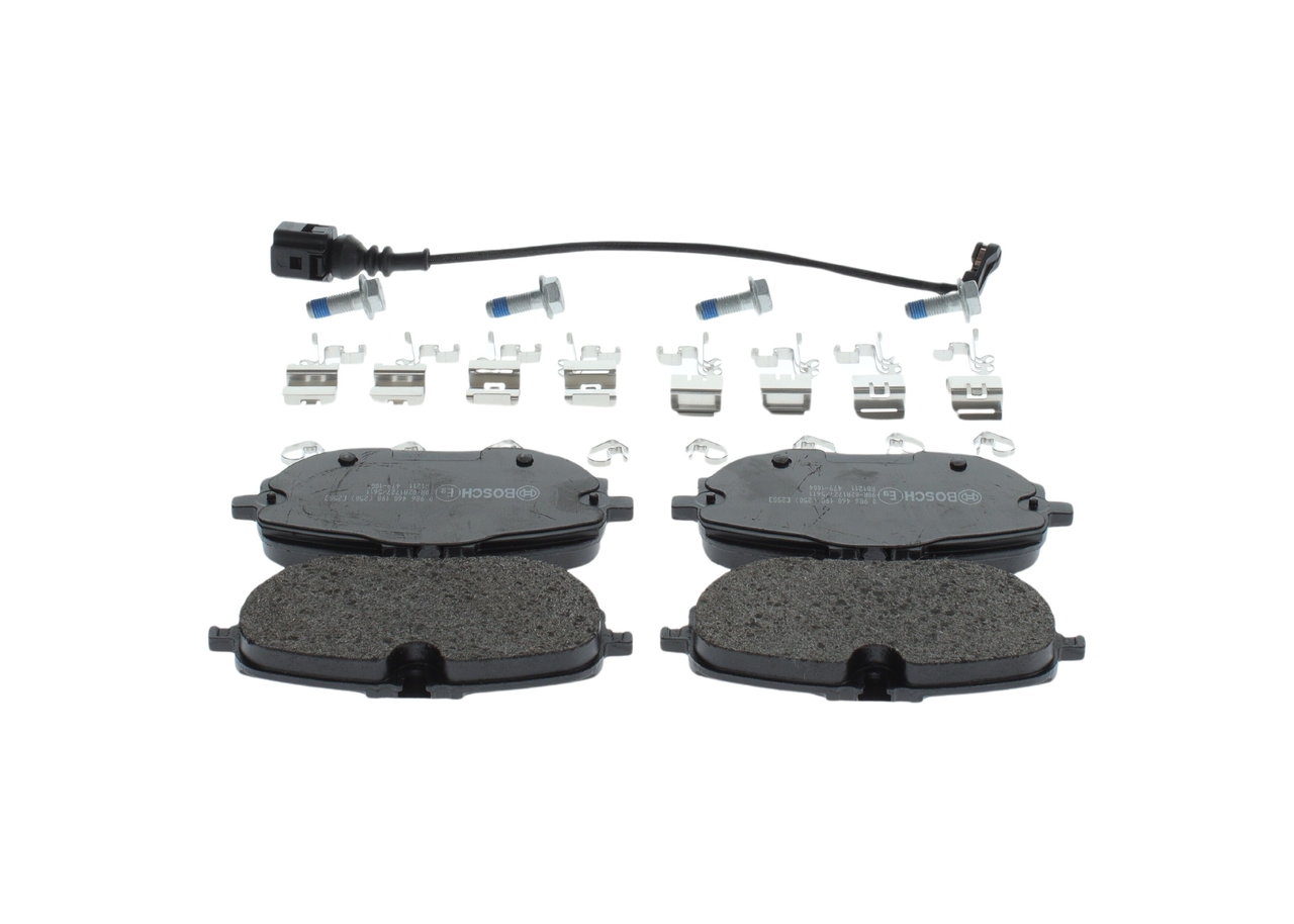 BOSCH 0 986 460 198 Bremsbelagsatz, Scheibenbremse