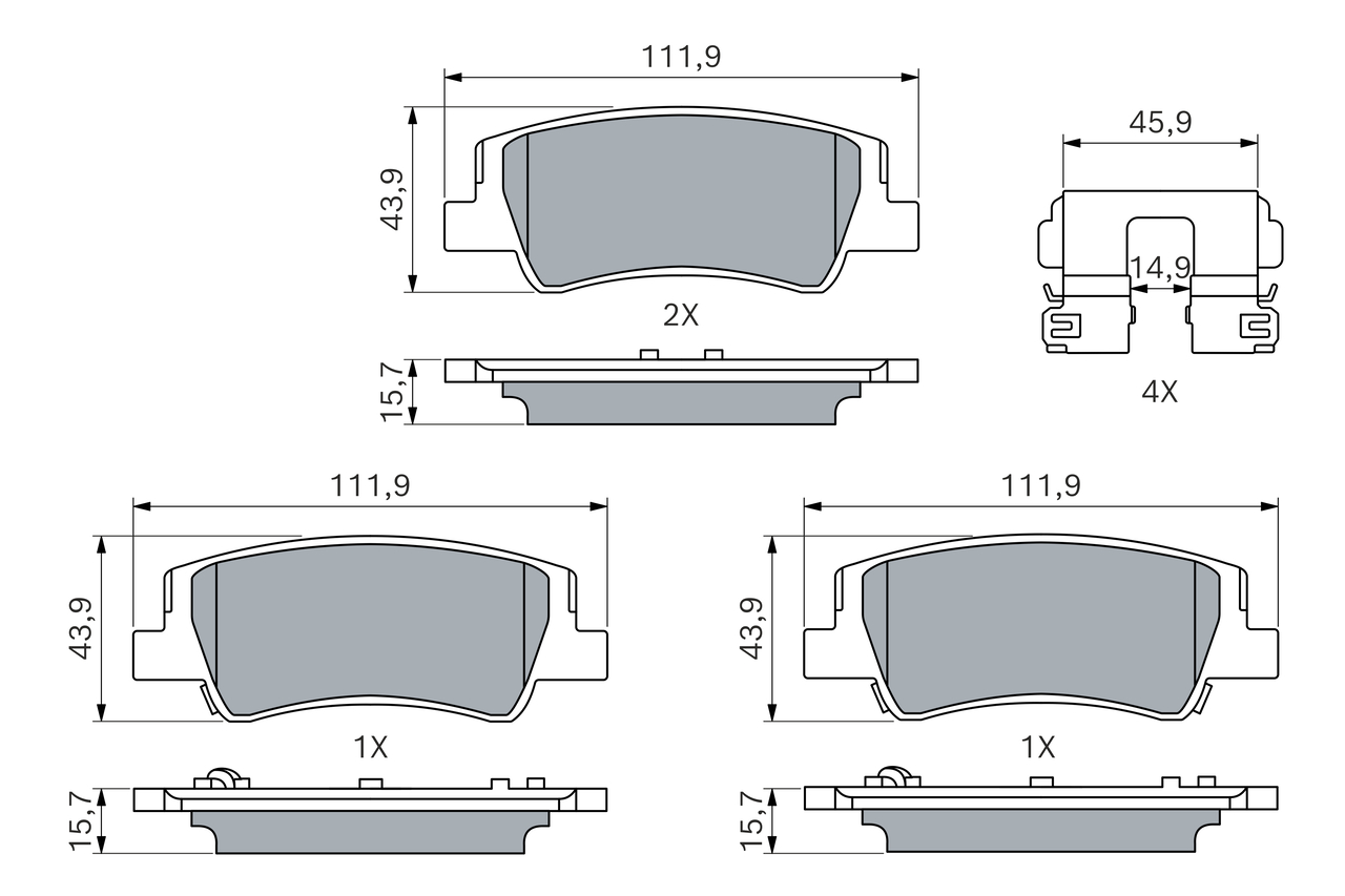 BOSCH 0 986 460 236 Σετ...