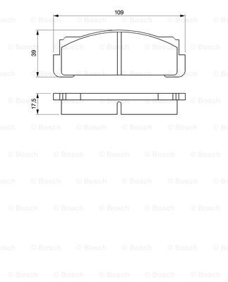 BOSCH 0 986 460 736 Kit pastiglie freno, Freno a disco