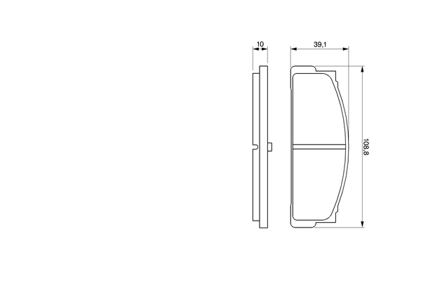 BOSCH 0 986 460 741 Bremsbelagsatz, Scheibenbremse