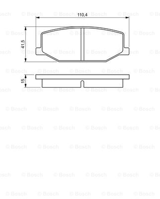 BOSCH 0 986 460 935 Kit pastiglie freno, Freno a disco